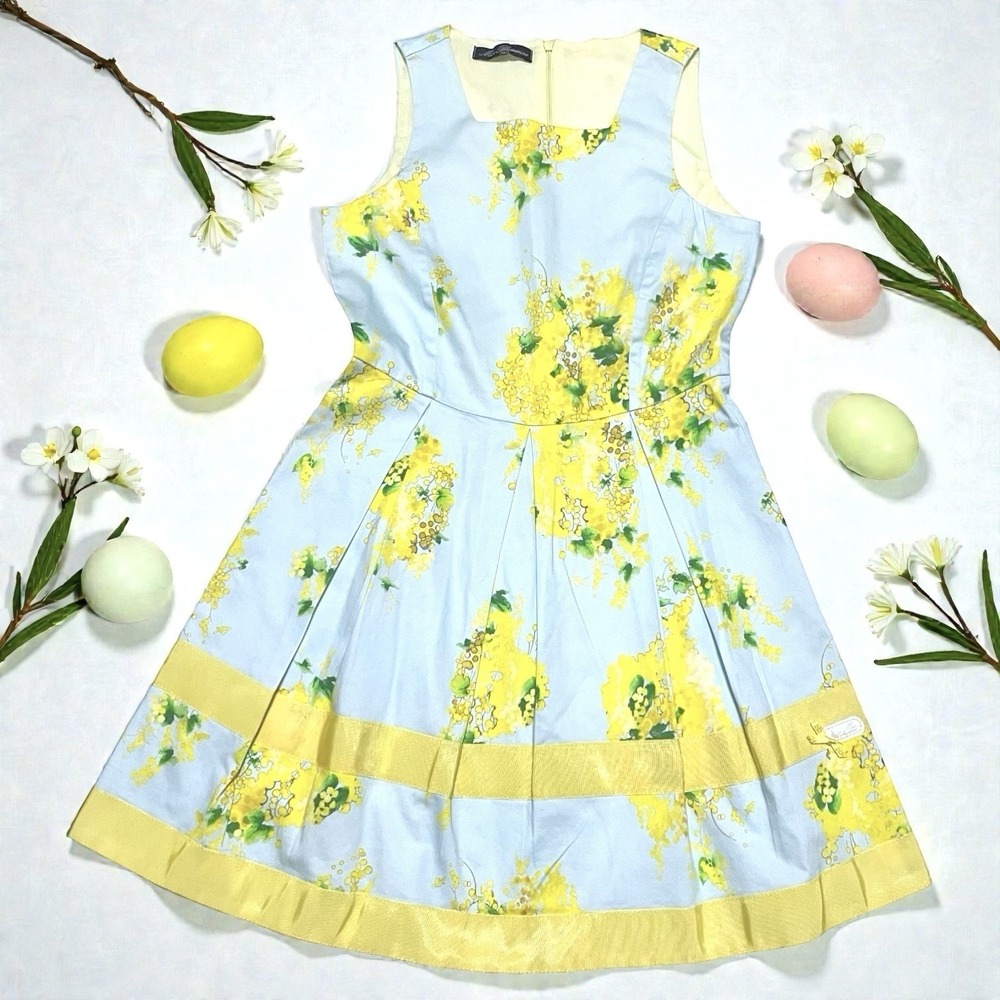 Miss Blumarine Girls Floral Spring Easter Ocasion Dress Size 12‎ $320